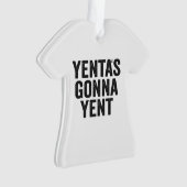 Yenta's Gonna Yent Funny Jewish Hanukkah Holiday オーナメント (正面)