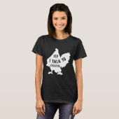 Yep I Talk To Chicken 128 Tシャツ (正面フル)