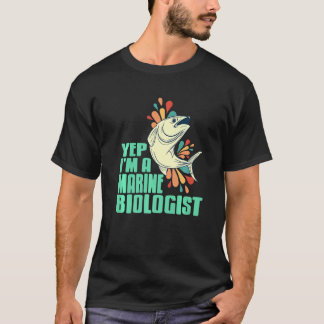 Yep I'm A Marine Biologist Retro Designs Present Tシャツ