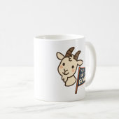 Yep I'm The GOAT Cute Funny Goat Head Design コーヒーマグカップ (正面右)