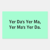 Yer Da Yer Ma: ステッカー (正面)