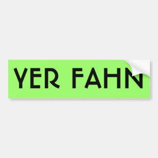 YER FAHNのバンパーステッカー-ライム バンパーステッカー