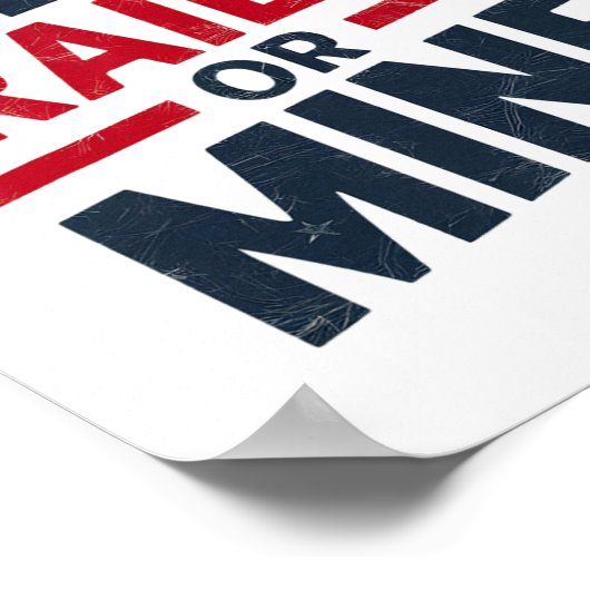 Yer Trailer Or Mine Funny Usa 4th July White Trash ポスター (角)