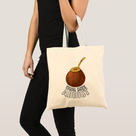 Yerba Mate Addict、Gourd、Bomilla トートバッグ (正面(商品))