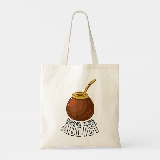 Yerba Mate Addict、Gourd、Bomilla トートバッグ (裏面)