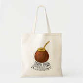 Yerba Mate Addict、Gourd、Bomilla トートバッグ (正面)