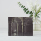 Yere Batan Serai (The Cisterns)イスタンブール、彫刻 ポストカード (スタンド正面)