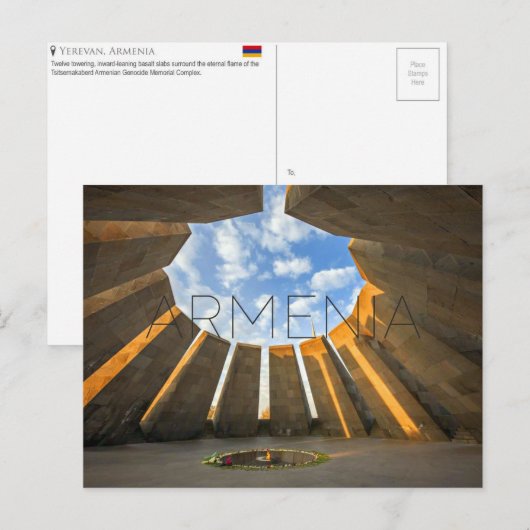 Yerevan, Armenia Travel Postcard ポストカード (正面/裏面)