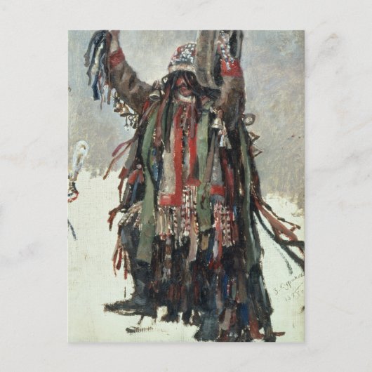 Yermakのためのシャーマンのスケッチ ポストカード (正面)