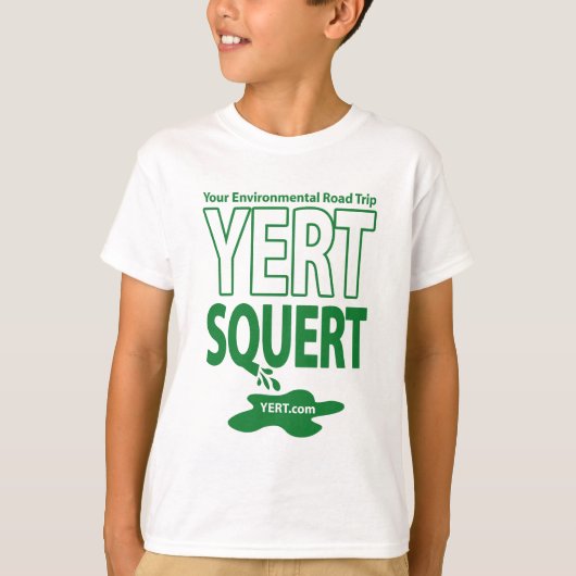 YERTSQUERTの子供 Tシャツ (正面)