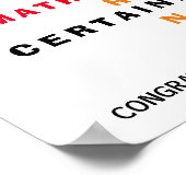 YESおめでとう卒業 ポスター (角)