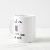 yesおもしろいIシュー裁縫シーメストテーラー コーヒーマグカップ (正面左)