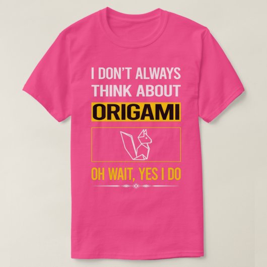 yesおもしろいI Do Origami Tシャツ (デザイン正面)