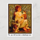 Yesお二人とも今チーズバーガーを食べることができる。 ポストカード (正面)