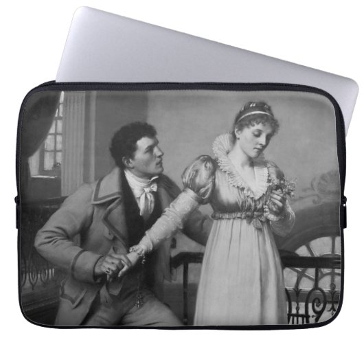 Yesかいいえ ラップトップスリーブ (正面)