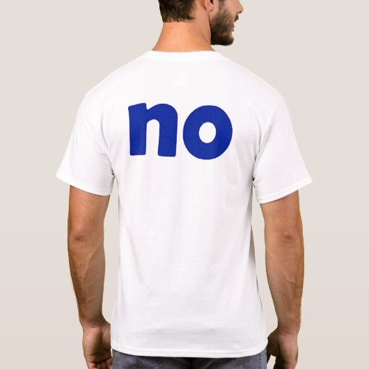 yesかいいえ tシャツ (裏面)