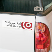 Yesが女の子のバンパーステッカーのように私なぜ撃つか バンパーステッカー (トラック上)