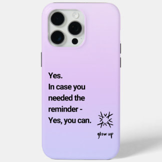 Yesが必要になった場合に備えて、次の操作を実行できるリマインダーyes iPhone 15 Pro Maxケース