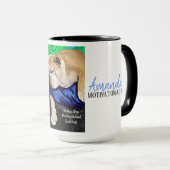 Yesが最初は、この眠くて意欲のないブルドッグ マグカップ (正面右)