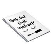 Yesしかし最初化粧 ノートブック (右側)