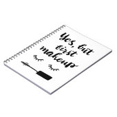 Yesしかし最初化粧 ノートブック (左側)