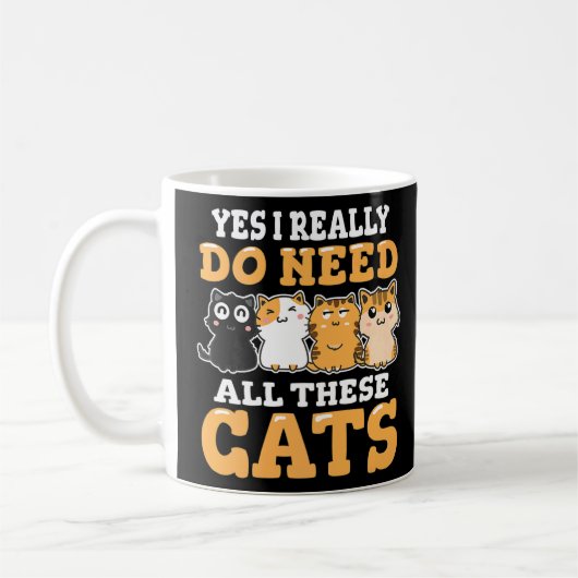 Yesって本当に猫猫が必要なの コーヒーマグカップ (左)