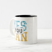 Yesできます ツートーンマグカップ (正面左)