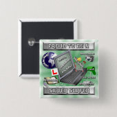 "YESできます!"   ~ボタン 缶バッジ (正面&裏面)