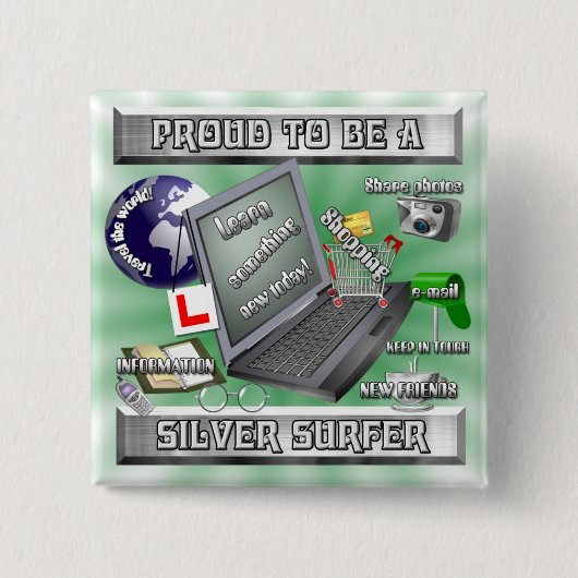 "YESできます!"   ~ボタン 缶バッジ (正面)