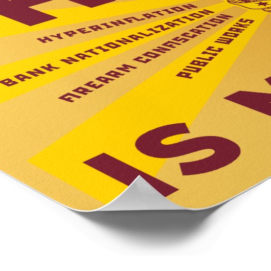 YESできる:暴政ポスターを刺激する ポスター (角)