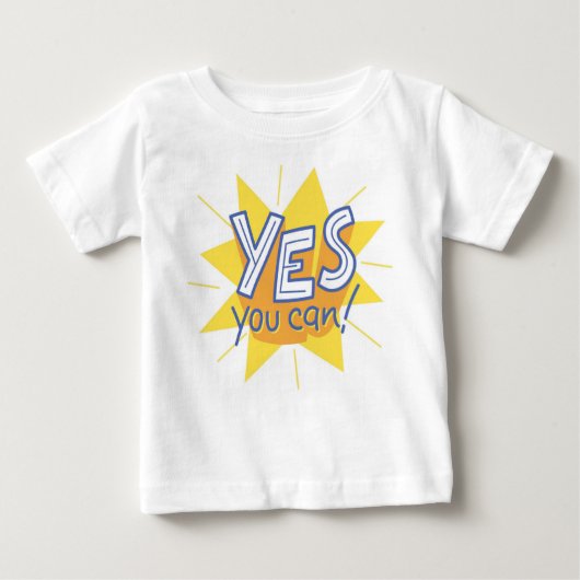 Yesできる： Little Dreamer Edition ベビーTシャツ (正面)