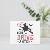 Yesでスティックを運転できる ポストカード (スタンド正面)