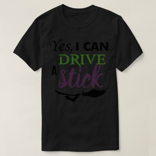 Yesでスティックを運転できる Tシャツ (デザイン正面)