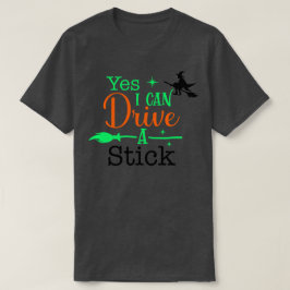Yesでスティック・ウィメンズ・ハロウィンを運転できる Tシャツ