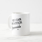 Yesで棒を打てる コーヒーマグカップ (正面左)