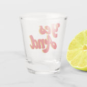 Yesと即興コメディー ショットグラス (裏面)