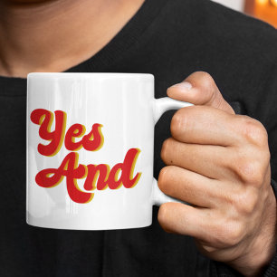 Yesと即興コメディ コーヒーマグカップ