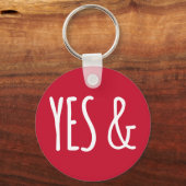YESと |キーチェーン |赤 キーホルダー (正面)