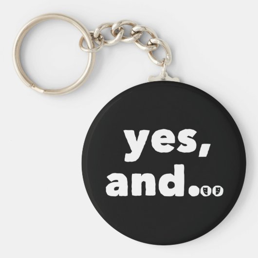 「Yesと…」 セスピアンの即興 キーホルダー (正面)