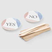 Yesなしベビーシャワークイズゲーム抽象芸術 ハンドファン (組立なし)