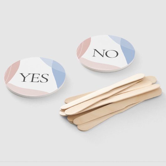 Yesなしベビーシャワークイズゲーム抽象芸術 ハンドファン (組立なし)