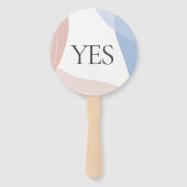 Yesなしベビーシャワークイズゲーム抽象芸術 ハンドファン (正面)