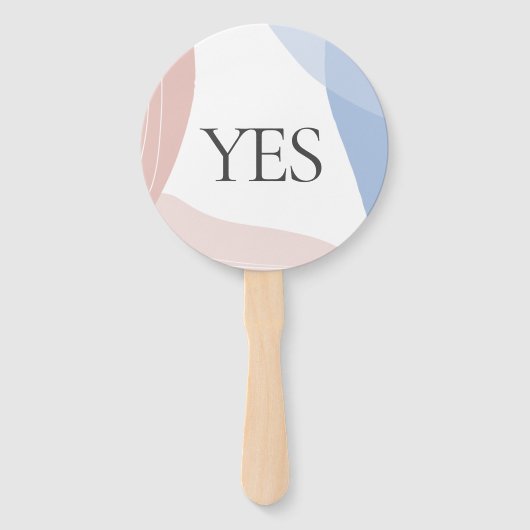 Yesなしベビーシャワークイズゲーム抽象芸術 ハンドファン (正面)