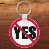 yesなし キーホルダー (正面)