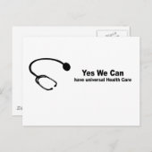 Yesには万国共通の健康が気にある ポストカード (正面/裏面)