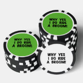 Yesに乗る箒 ポーカーチップ (積み重ね)
