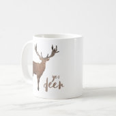 Yesのシカのマグ コーヒーマグカップ (正面左)