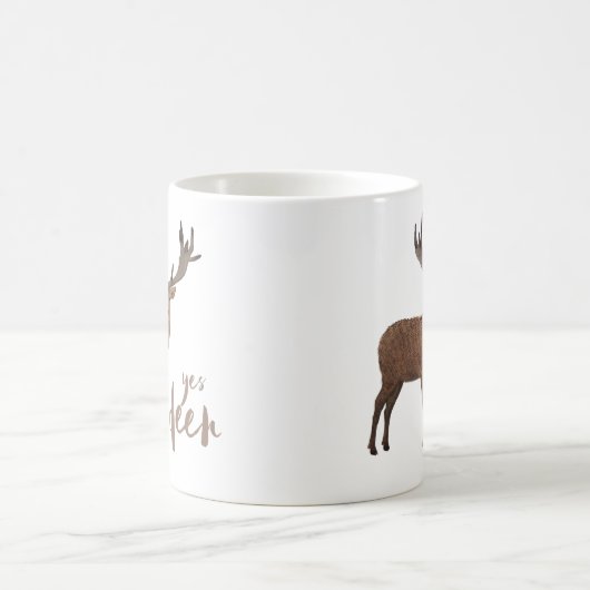 Yesのシカのマグ コーヒーマグカップ (中央)