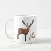 Yesのシカのマグ コーヒーマグカップ (左)