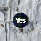 Yesのスコットランドのスコットランドの独立2014年のタータンチェック 缶バッジ (インサイチュ)